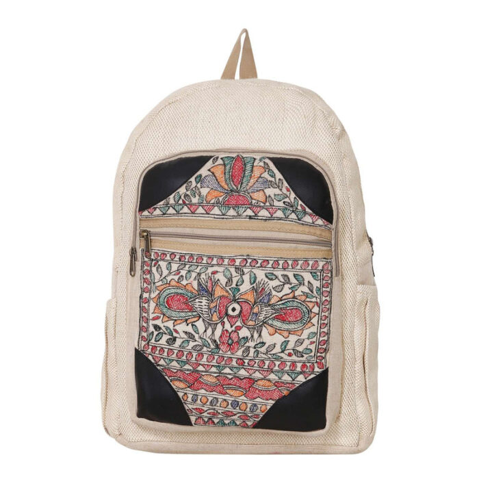 Imithila Madhubani Art Hemp Jute Cotton Laptop Bag Buy Online Indian