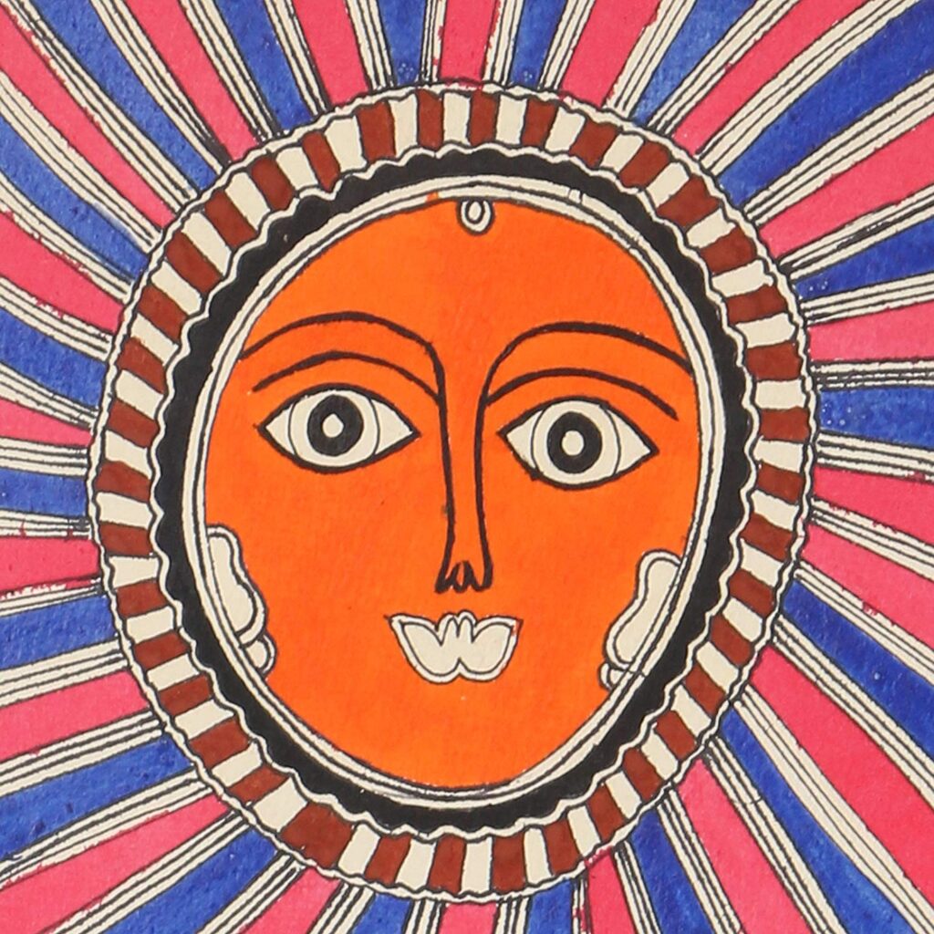 iMithila Mithila Painting of Sun giving Life | Buy Online Indian ...