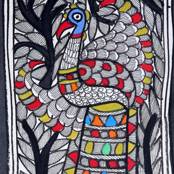 iMithila Authentic Madhubani Handpainted Paintings- Indian Traditional Folk Art -For Office / Home / Kitchen -Combo Pack of 2 Paintings (Unframed) - Image 5