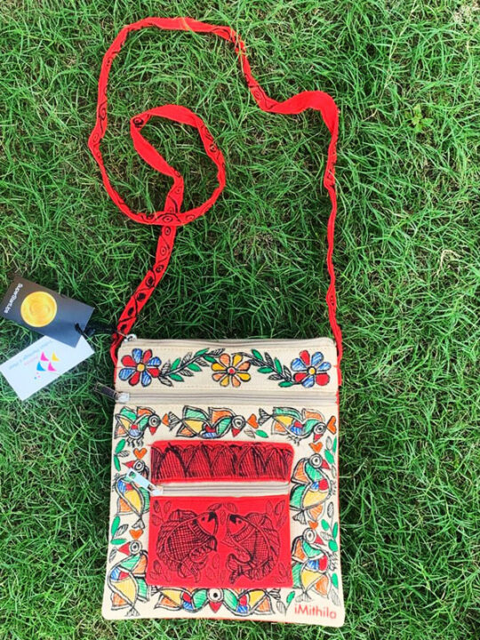 Women’s Madhubani Folk Art Sling Bag | Buy Online Indian Authentic ...